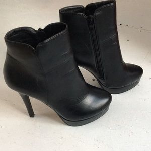 Black Leather booties